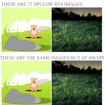 Low Resolution vs High Resolution